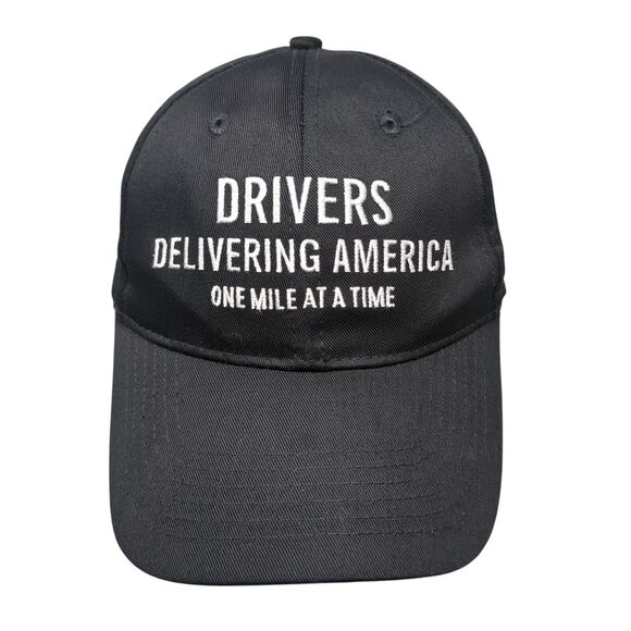 Drivers Delivering America One Mile At A Time Strapback Hat Black OSFA Capsmith - Picture 1 of 8